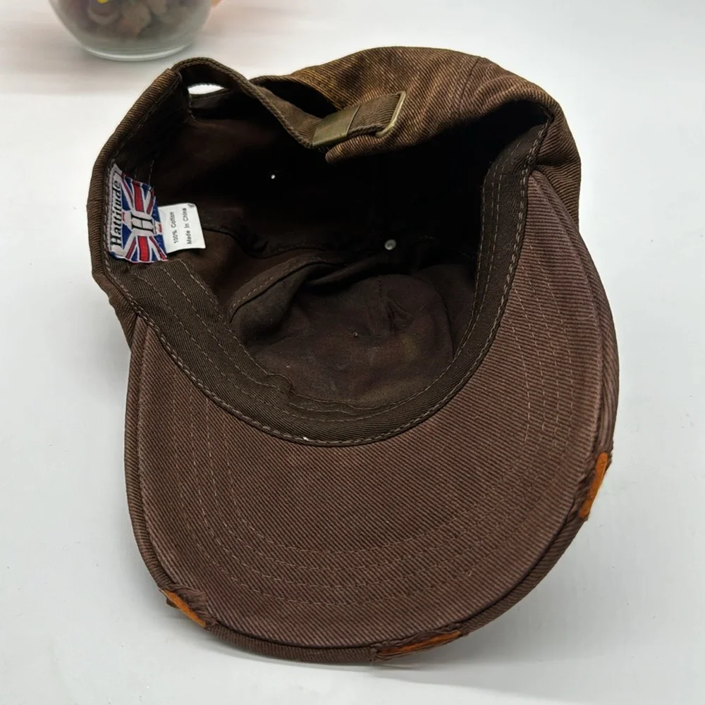 Hattitude Distressed Rose Baseball Hat Adjustable HT6255D - Picture 4 of 5
